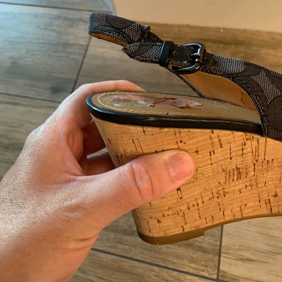 Coach Ferry Peek a Boo Sling Back Platform - Picture 7 of 13